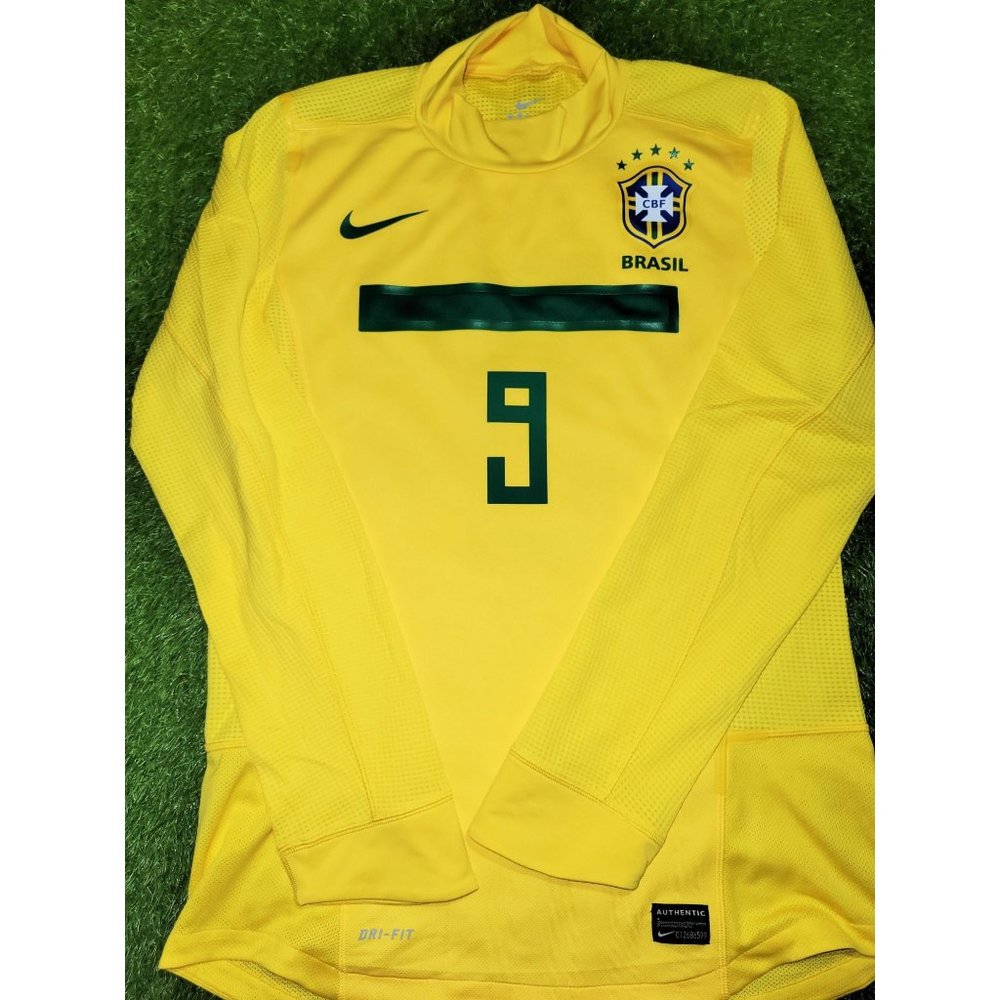 Ronaldo Brazil MATCH ISSUED 2011 LAST MATCH FAREWELL Soccer Jersey Shirt L